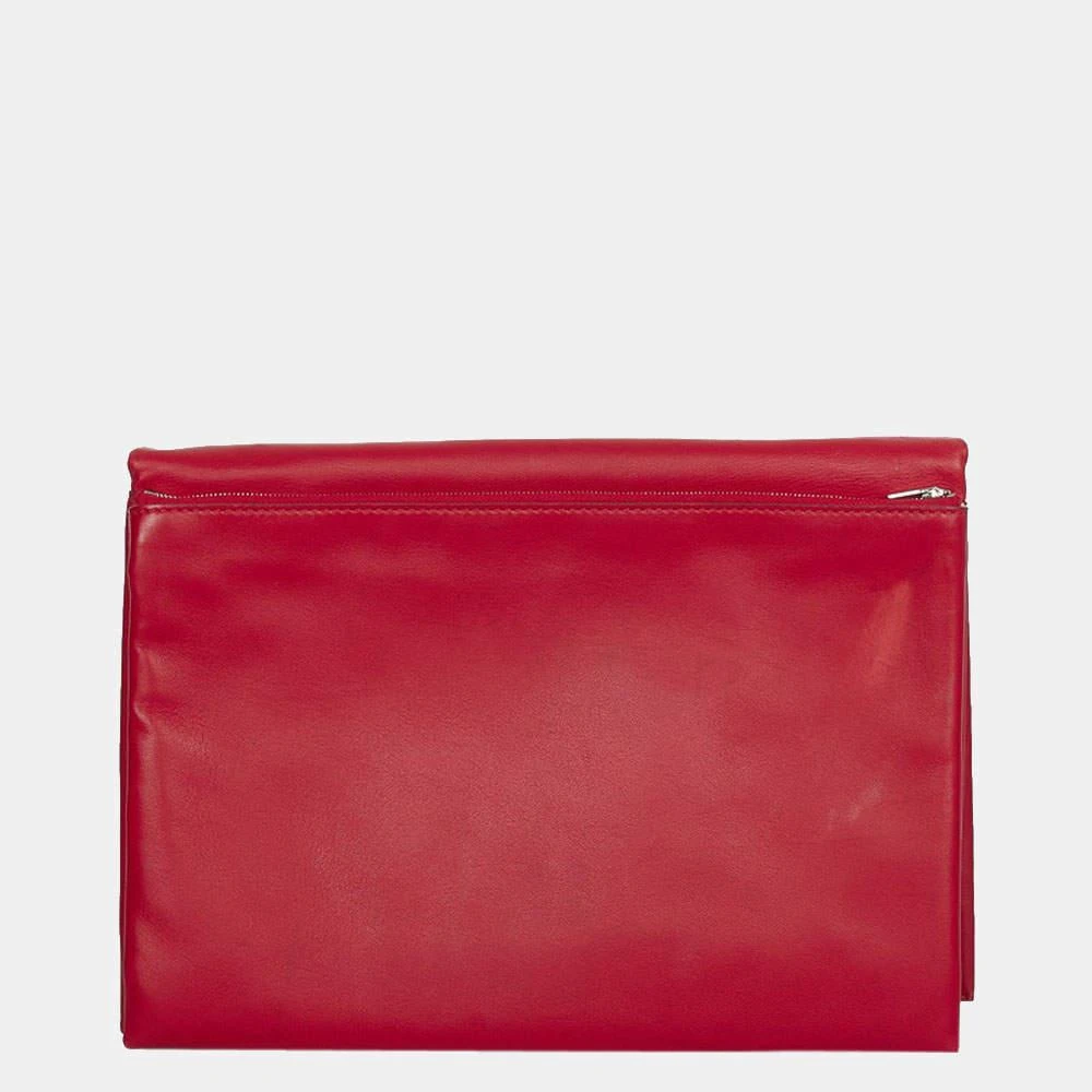 商品[二手商品] Celine|Céline Red Leather Soft Trio Rolled Clutch,价格¥4205,第4张图片详细描述