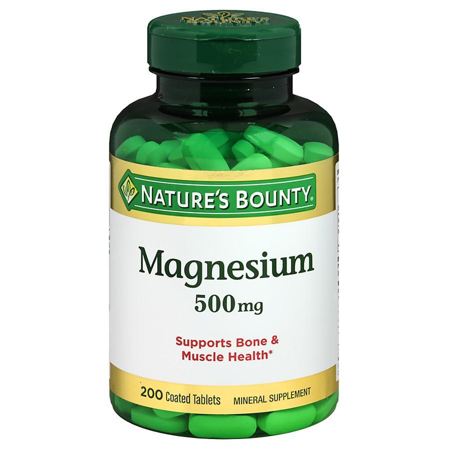 商品Nature's Bounty|Magnesium 500mg Value Size, Tablets,价格¥119,第1张图片