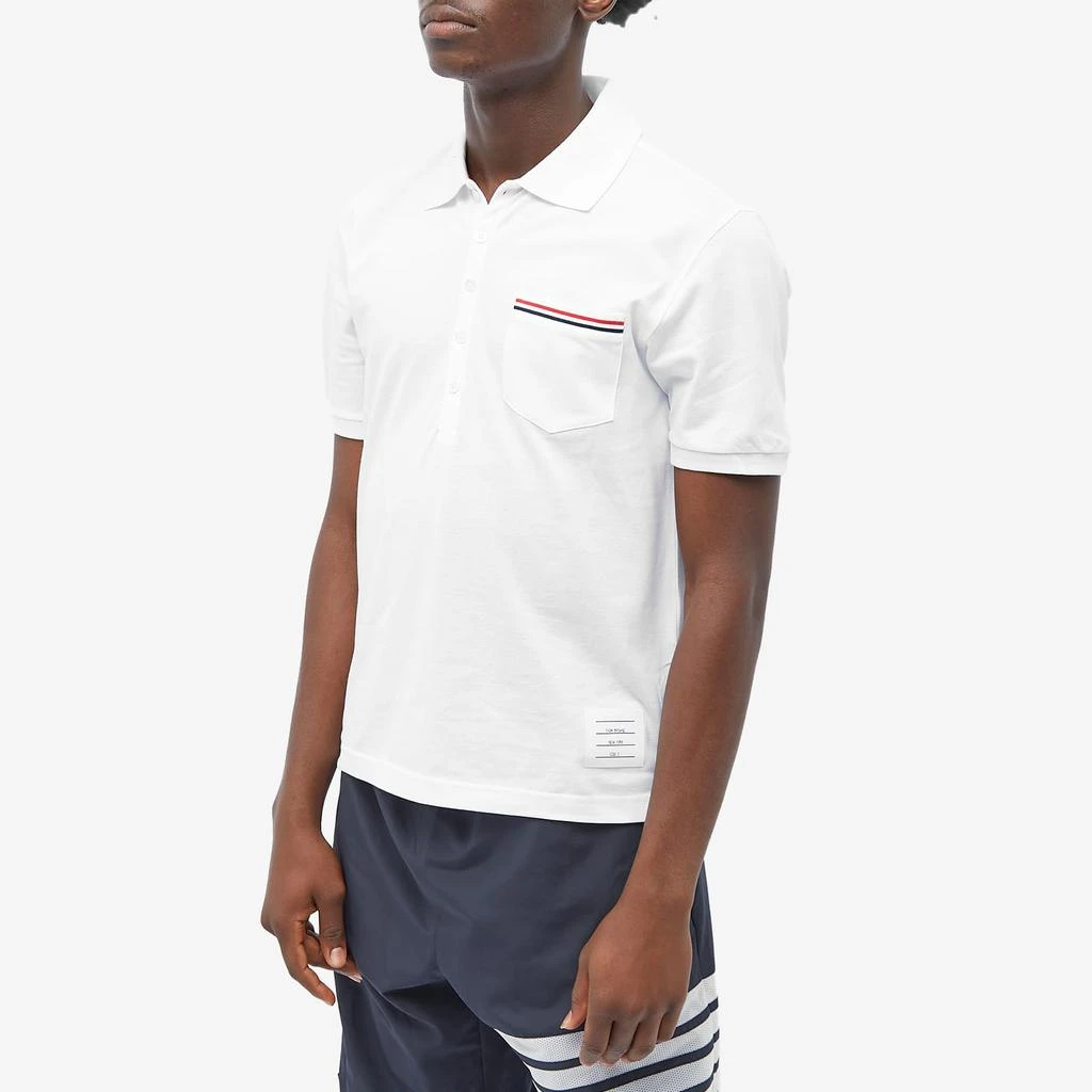 商品Thom Browne|Thom Browne Mercerised Pique Pocket Polo,价格¥2929,第2张图片详细描述