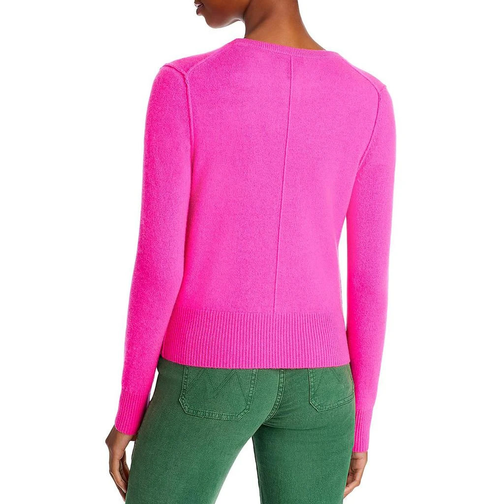 商品AQUA|Aqua Womens Cashmere Crewneck Cardigan Sweater,价格¥211,第2张图片详细描述
