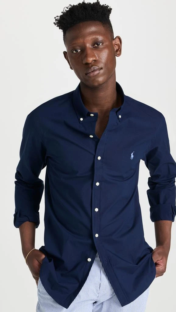 商品Ralph Lauren|Polo Ralph Lauren 4D Slim Stretch Poplin Shirt,价格¥907,第2张图片详细描述