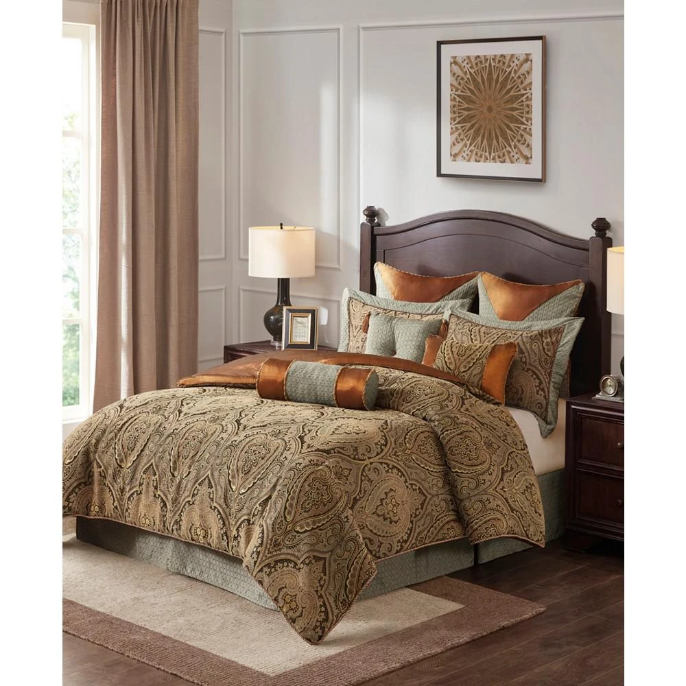 商品Hampton Hill|Canovia Springs 9-Pc.Comforter Set,价格¥4513,第3张图片详细描述