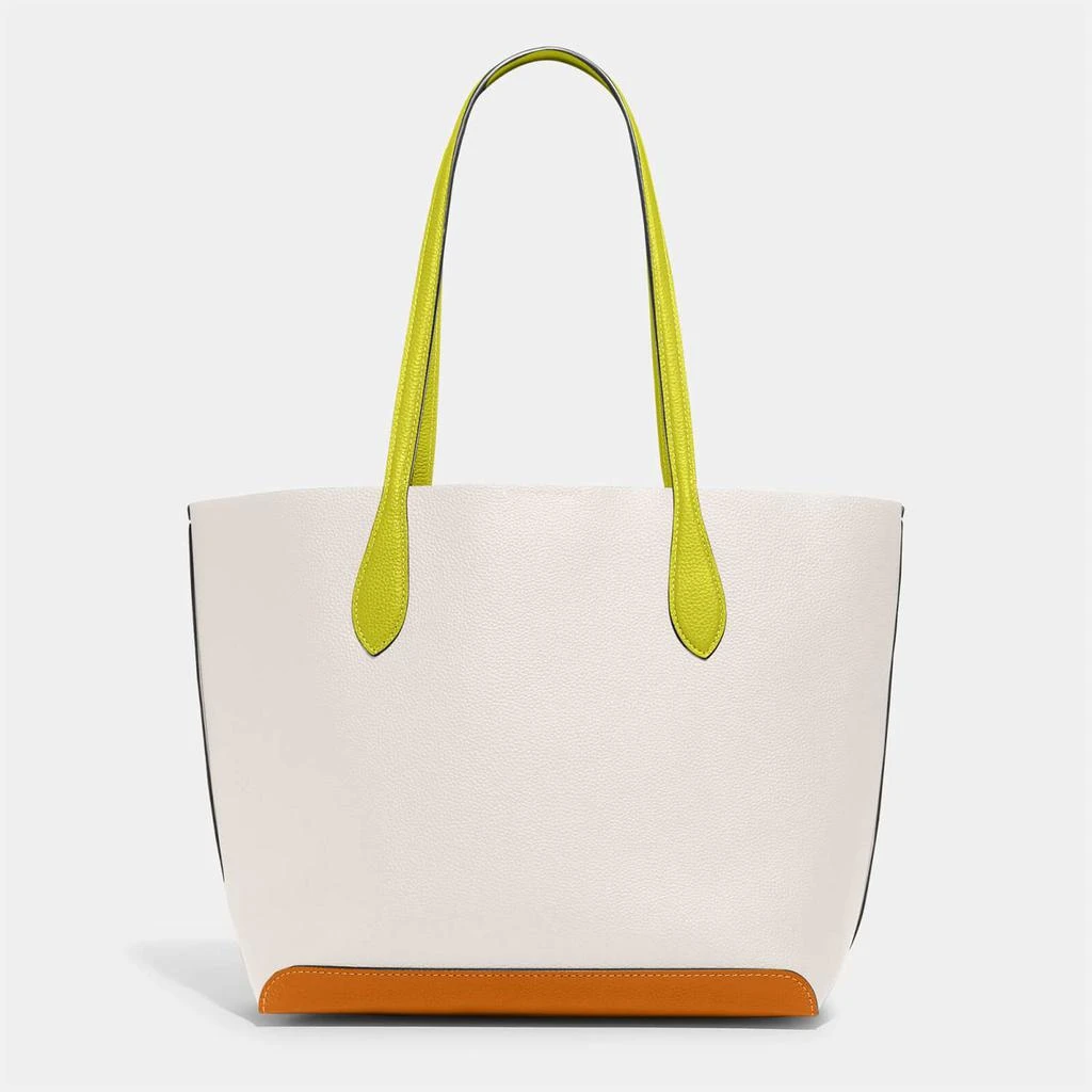 商品Coach|Coach Women's Colorblock Leather Kia Tote Bag - Chalk Multi,价格¥1635,第3张图片详细描述