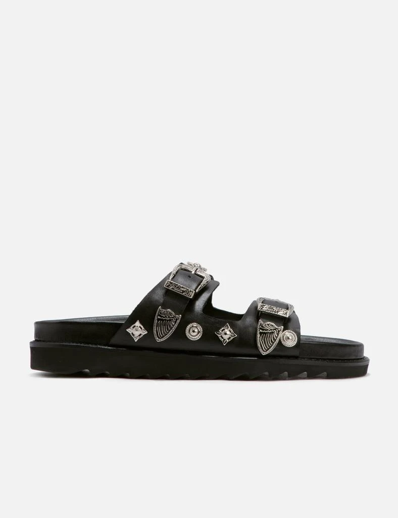 商品Toga Virilis|Studded Leather Slides,价格¥2321,第1张图片