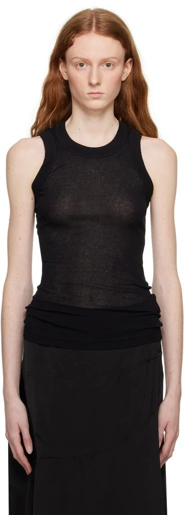 商品BITE|Black Semi-Sheer Tank Top,价格¥579,第1张图片