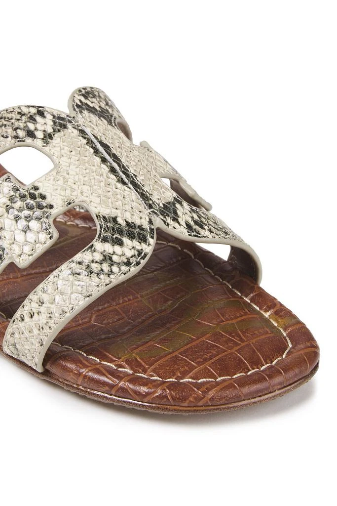 商品Sam Edelman|Bay cutout snake-effect leather slides,价格¥538,第4张图片详细描述