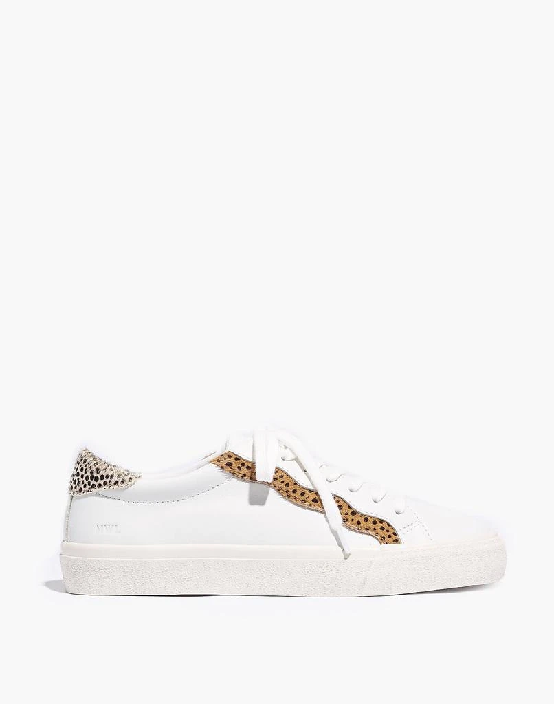 商品Madewell|Sidewalk Low-Top Sneakers in Leather and Calf Hair: Wave Edition,价格¥396,第2张图片详细描述