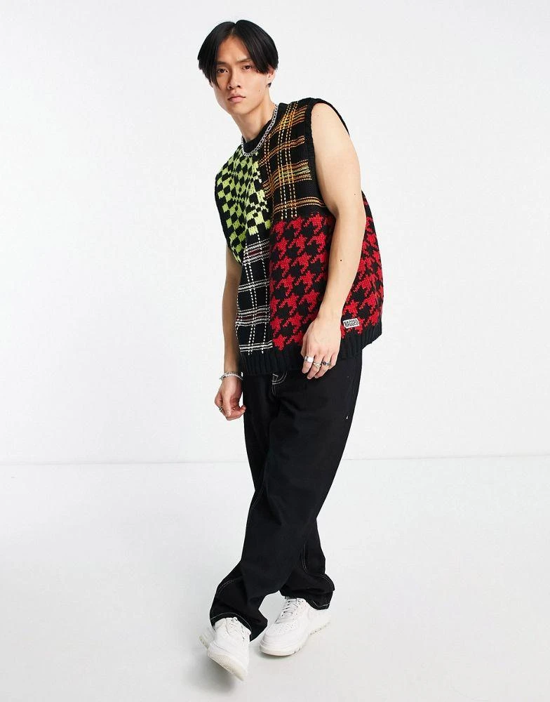 商品The Ragged Priest|The Ragged Priest scattered knitted vest in multi,价格¥298,第3张图片详细描述