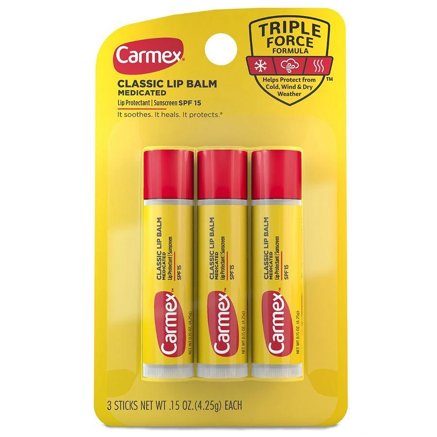 Carmex Medicated Lip Balm Sticks, Lip Moisturizer for Chapped Lips 1