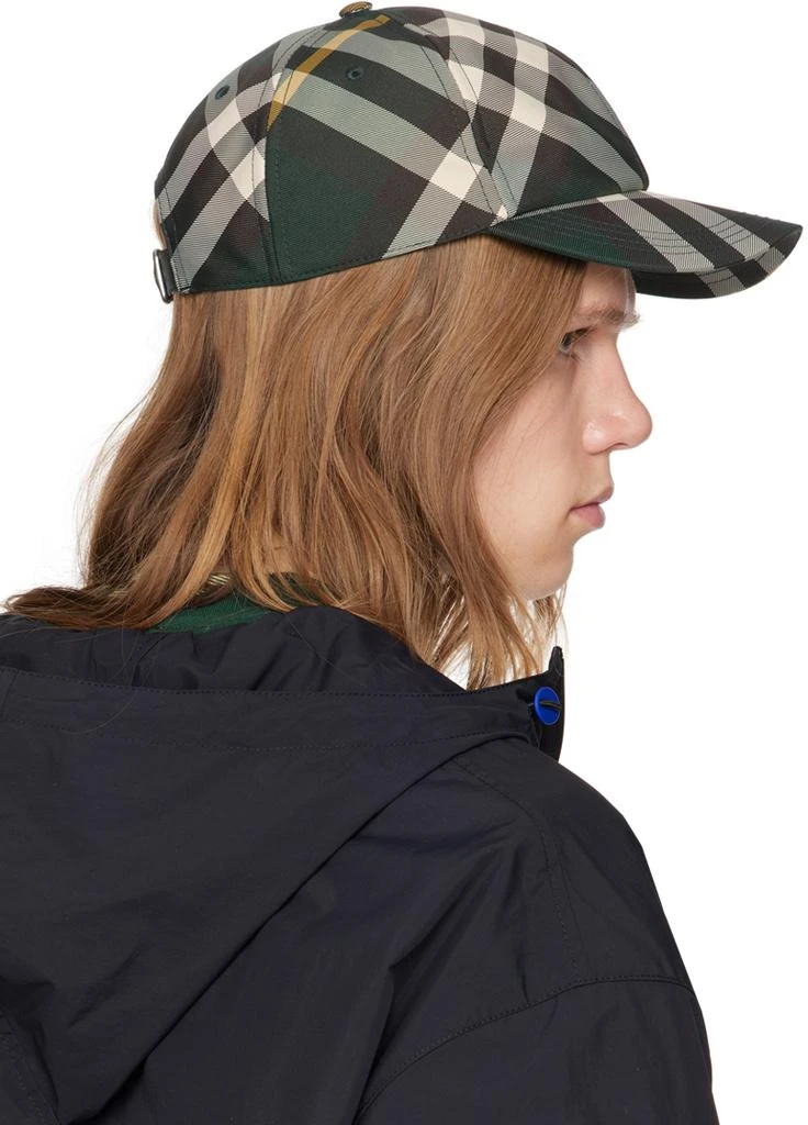 商品Burberry|Green Check Baseball Cap,价格¥3578,第3张图片详细描述