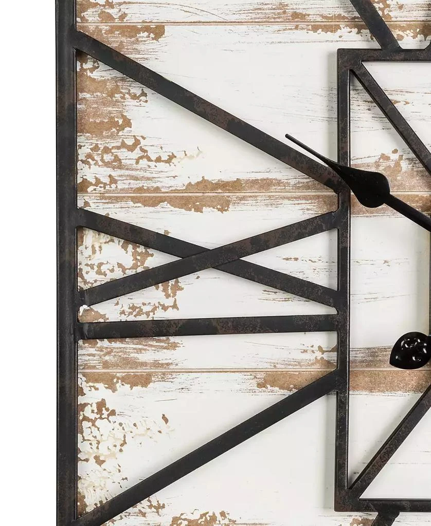 Oversized Farmhouse Wooden Wall Clock 商品