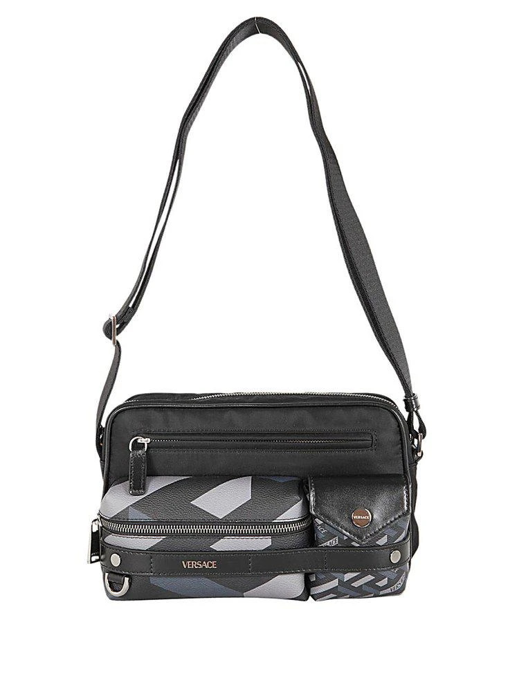 商品Versace|Versace Monogram Zipped Messenger Bag,价格¥4703,第1张图片