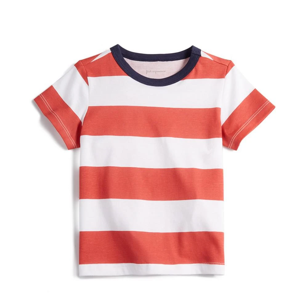 商品First Impressions|Baby Boys Rugby Stripe T-Shirt, Created for Macy's,价格¥30,第1张图片