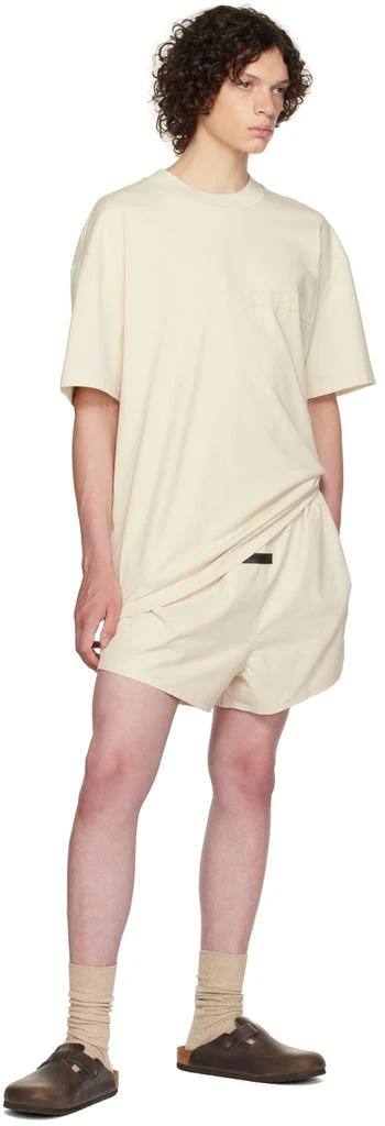 商品Essentials|Off-White Cotton Shorts,价格¥496,第4张图片详细描述