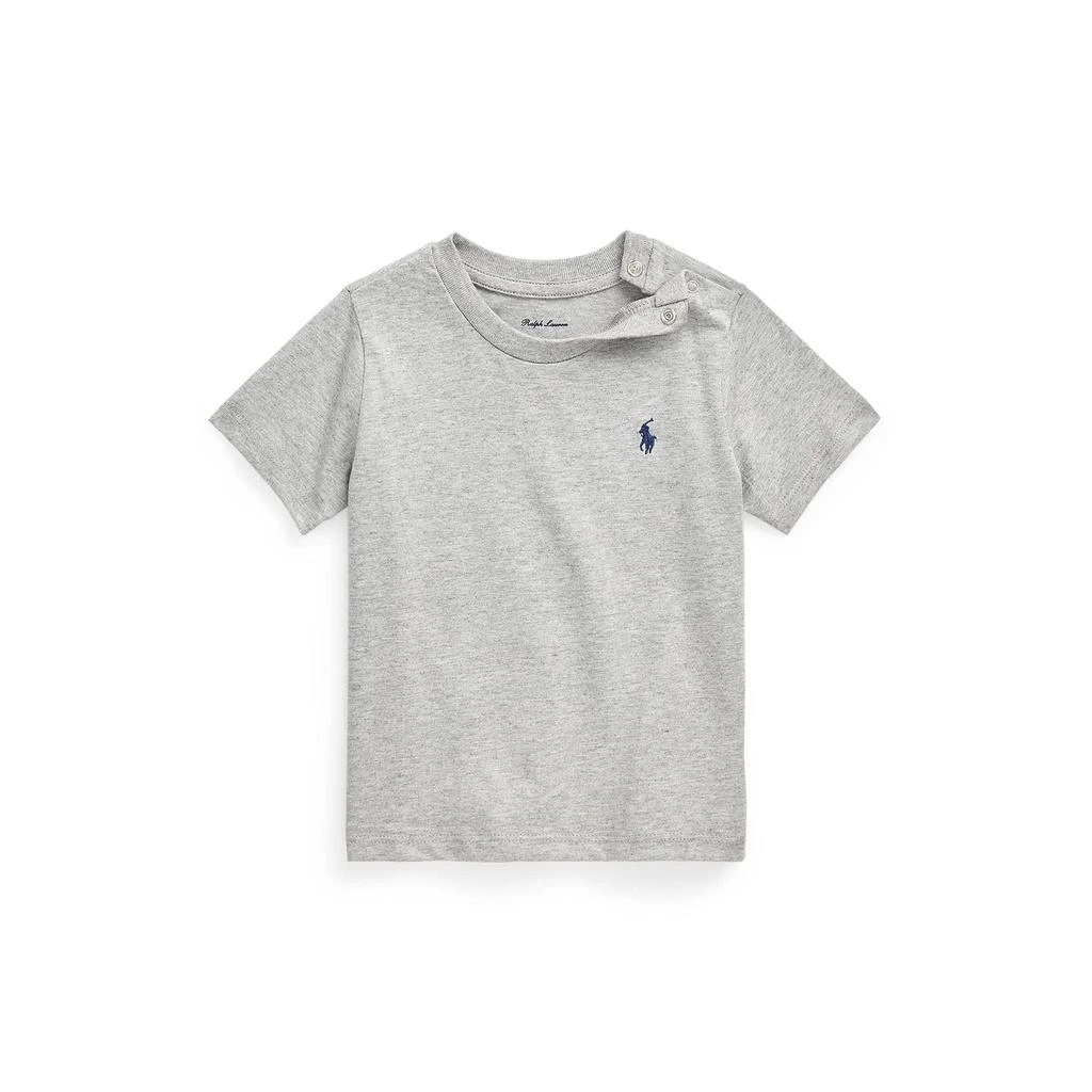 商品Ralph Lauren|Cotton Jersey Crew Neck Tee (Infant),价格¥110-¥147,第1张图片