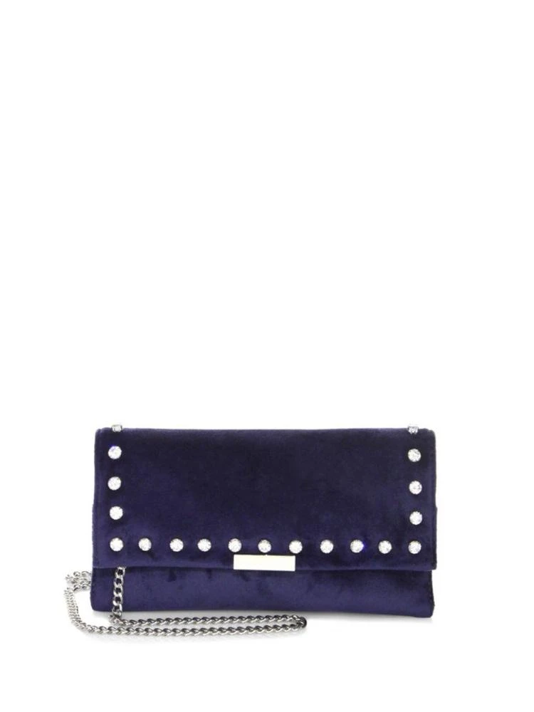 商品Loeffler Randall|Tab Studded Velvet Chain Clutch,价格¥885,第1张图片