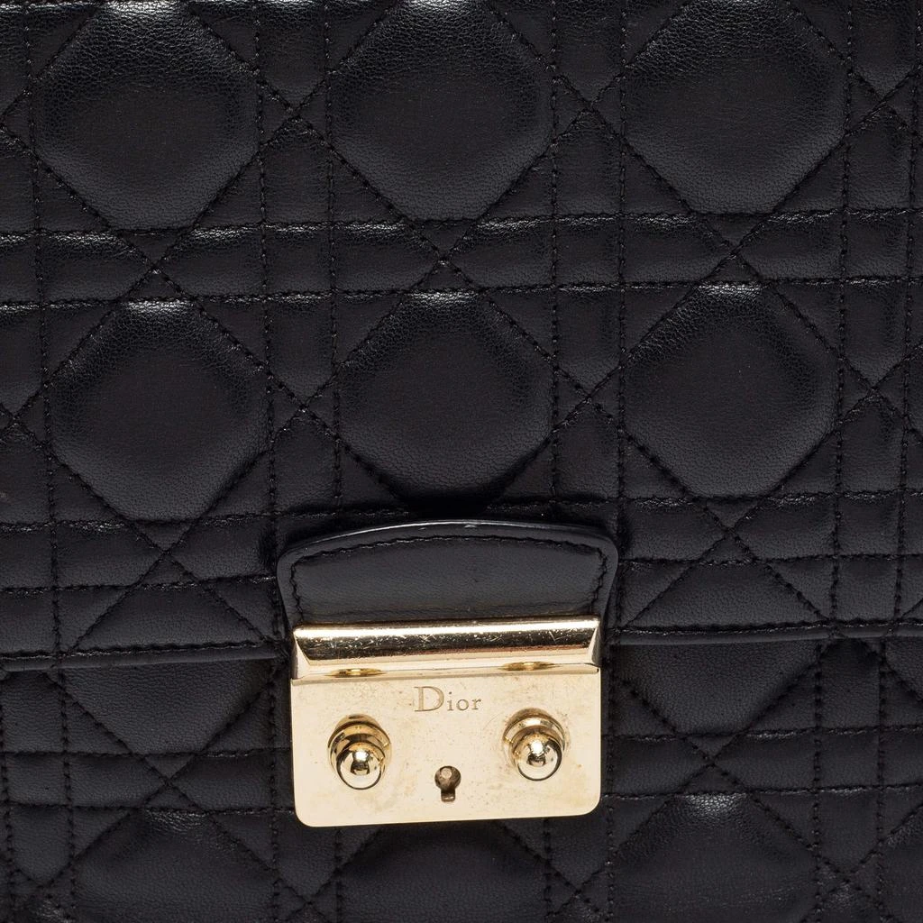 商品[二手商品] Dior|Dior Black Cannage Leather Miss Dior Medium Flap Bag,价格¥7811,第5张图片详细描述
