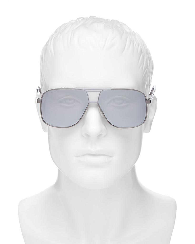 Men's Brow Bar Aviator Sunglasses, 63mm商品第2张图片规格展示