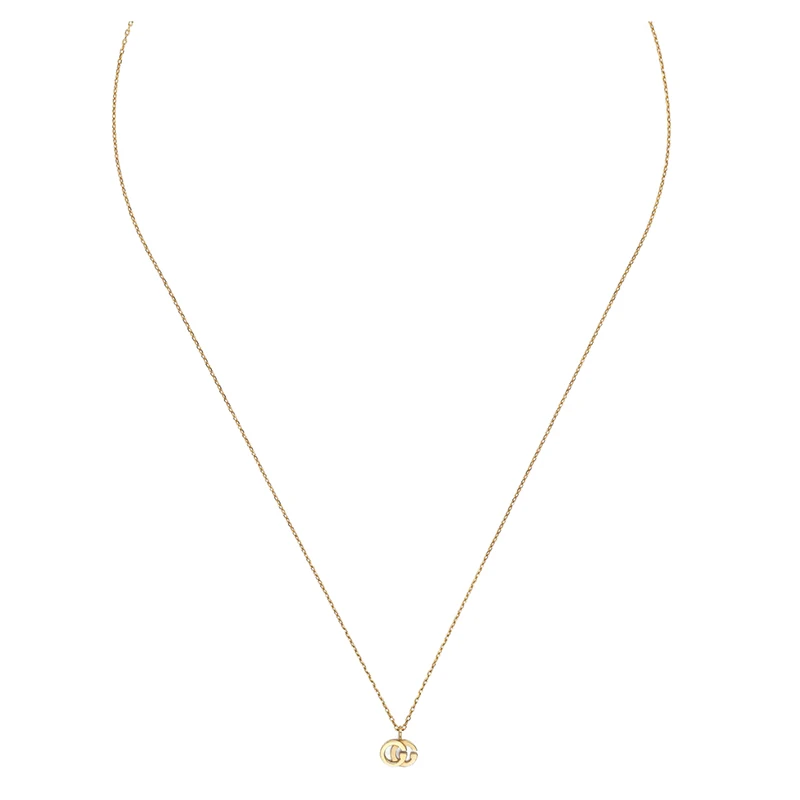 GUCCI/古驰 double G系列 18k金黄金双G吊坠龙虾扣项链 商品