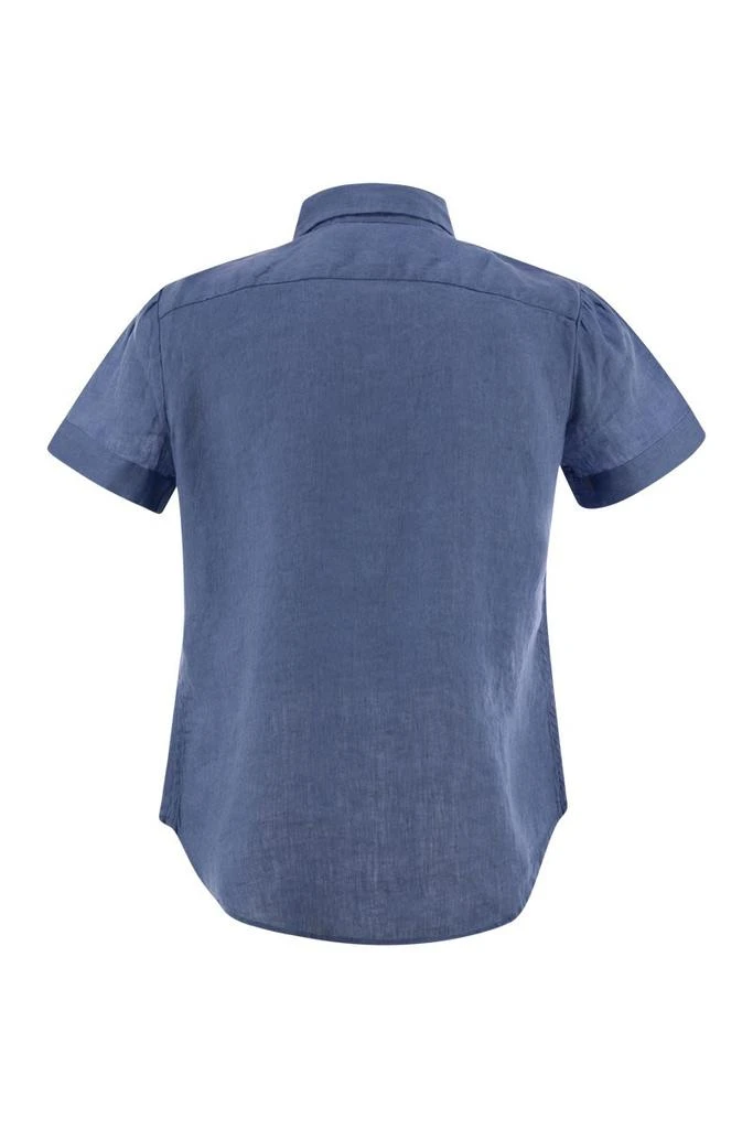 商品Ralph Lauren|LINEN SHORT-SLEEVED SHIRT,价格¥1485,第2张图片详细描述