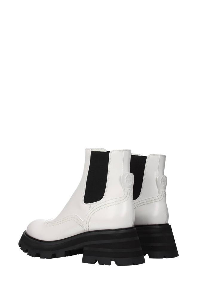 商品Alexander McQueen|Ankle boots Leather White,价格¥4632,第5张图片详细描述
