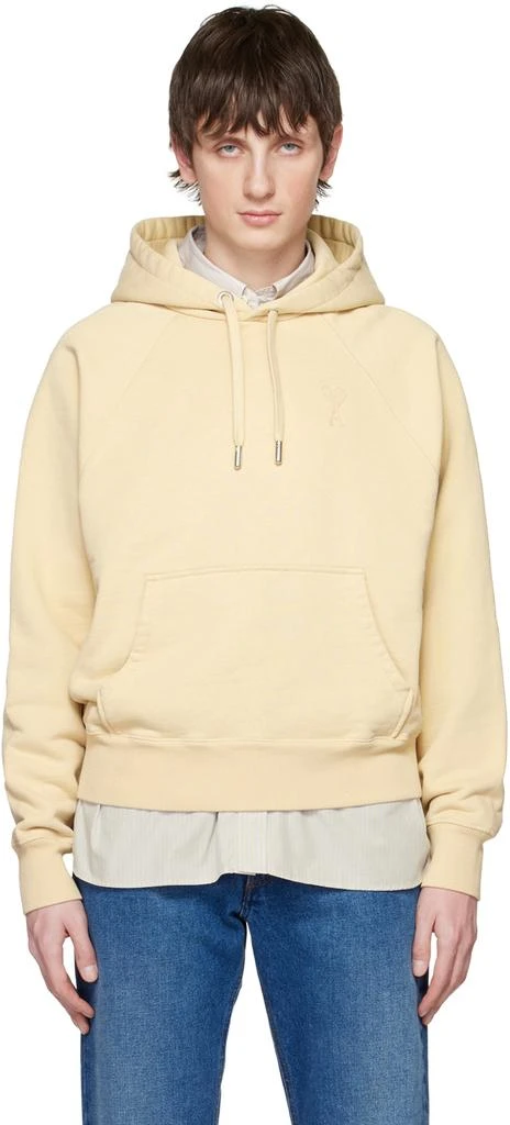 商品AMI|Beige Ami de Cœur Hoodie,价格¥1216,第1张图片