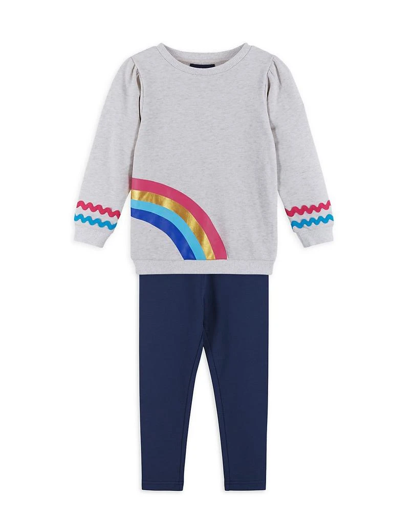 商品Andy & Evan|Little Girl's & Girl's Rainbow Two-Piece Leggings Set,价格¥270,第2张图片详细描述