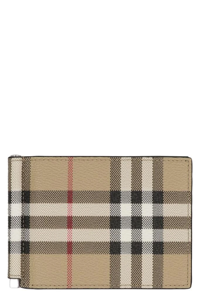 商品Burberry|Burberry Vintage Check Print Wallet,价格¥2123,第1张图片