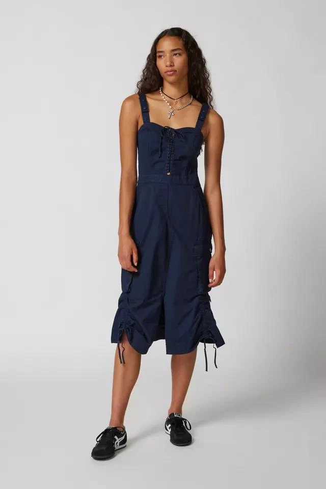 商品Urban Outfitters|UO Libby Ruched Midi Dress,价格¥152,第1张图片详细描述