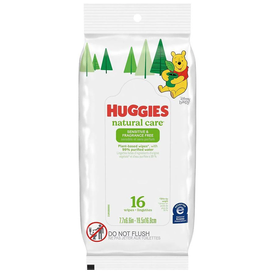 商品Huggies|Sensitive Travel Size Baby Wipes Fragrance Free,价格¥14,第3张图片详细描述