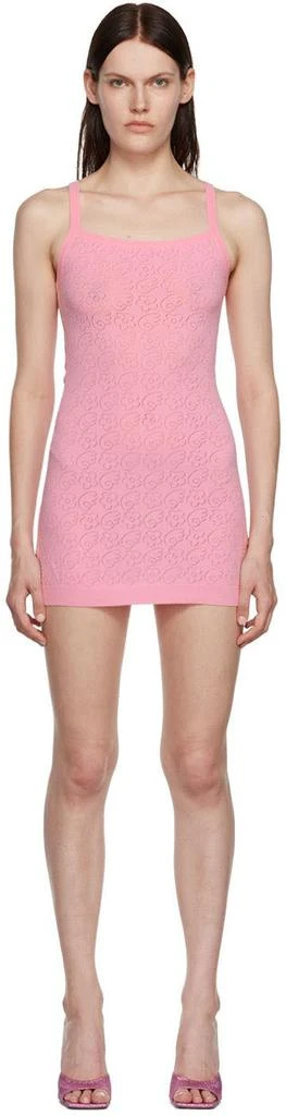 商品Sandy Liang|Pink Escort Minidress,价格¥1118,第1张图片