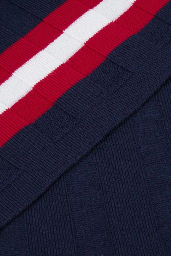 商品Bally|Bally Striped Logo Detail Scarf,价格¥1331,第2张图片详细描述