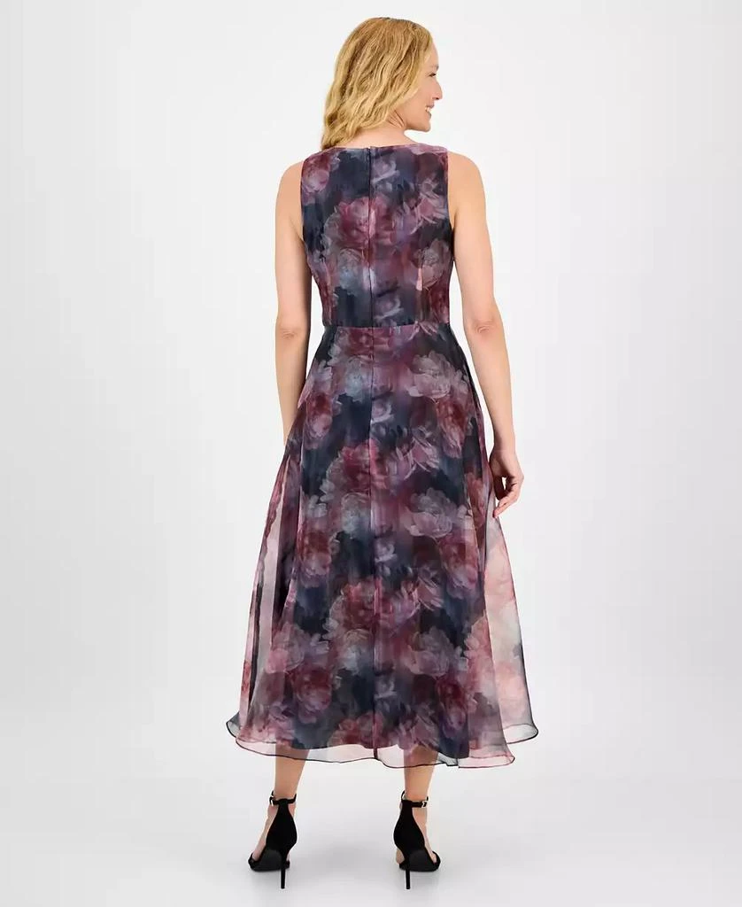 商品julia jordan|Women's Printed V-Neck Sleeveless Gown,价格¥1471,第5张图片详细描述