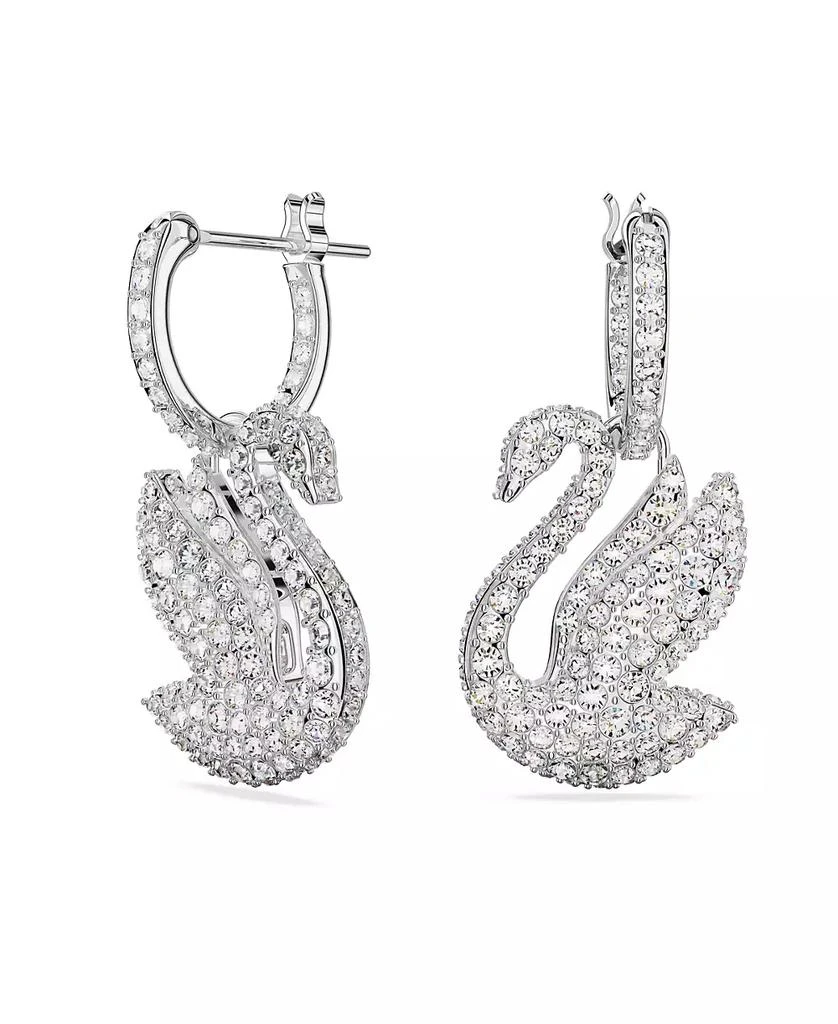 商品Swarovski|Crystal Swan Iconic Swan Drop Earrings,价格¥1266,第1张图片