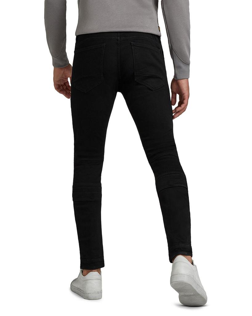 Airblaze 3D Skinny Jeans in Pitch Black商品第2张图片规格展示