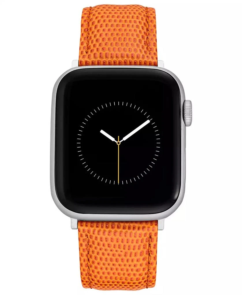 商品WITHit|Orange Genuine Lizard Grain Leather Band designed for Apple Watch® 42mm (Series 1-3 only) & 44/45/46/49mm (Ultra & Ultra 2),价格¥180,第1张图片