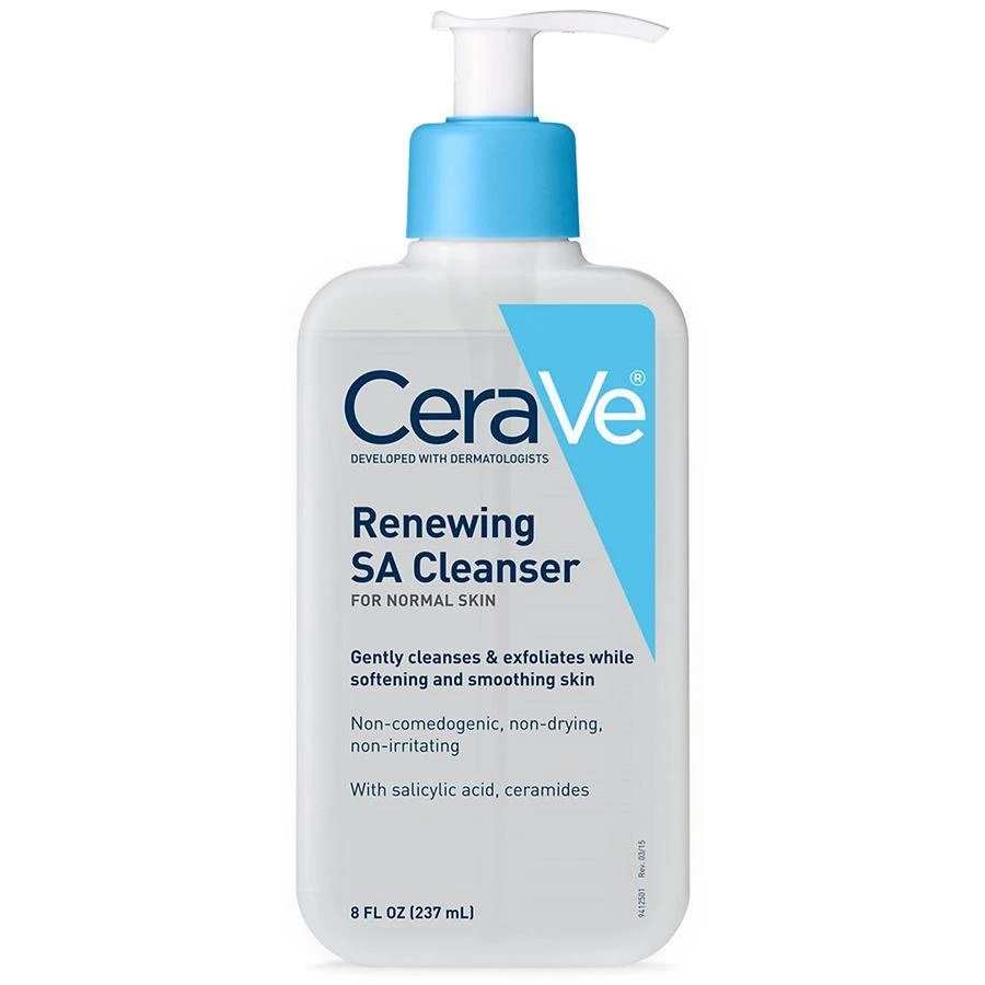 商品CeraVe|Renewing SA Cleanser Exfoliating Salicylic Acid Face Wash for Rough & Bumpy Skin,价格¥113,第1张图片