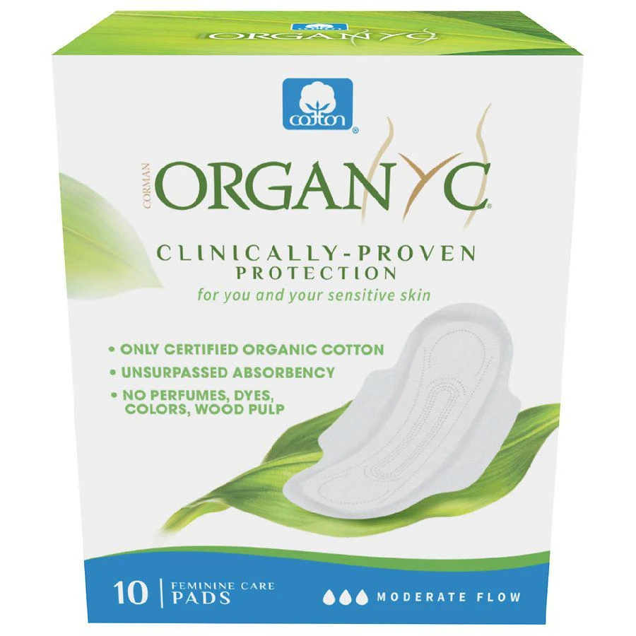商品ORGANYC|100% Certified Organic Cotton Feminine Pads,价格¥32,第1张图片