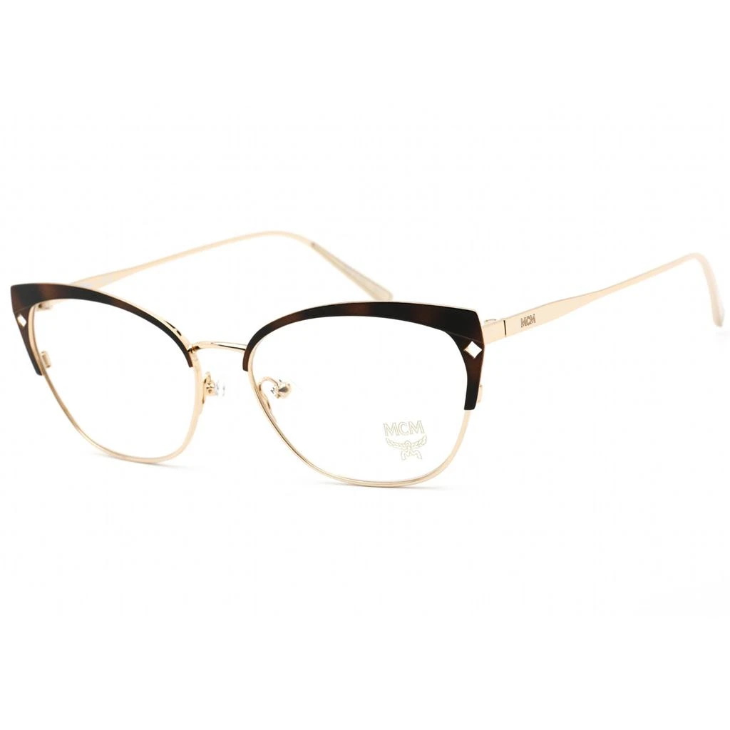商品MCM|MCM Women's Eyeglasses - Clear Demo Lens Gold/Havana Cat Eye Frame | MCM2113 723,价格¥378,第1张图片