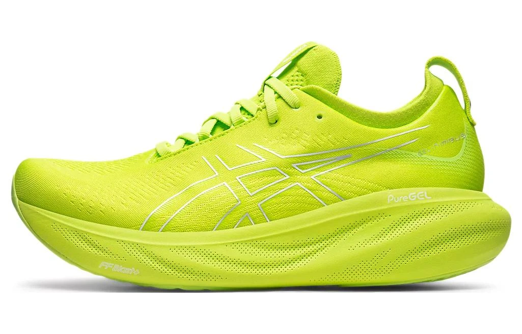 商品[国内直发] Asics|GEL-Nimbus 25 舒适 织物耐磨透气 低帮 马拉松跑步鞋 男款 荧光绿,价格¥1708,第1张图片