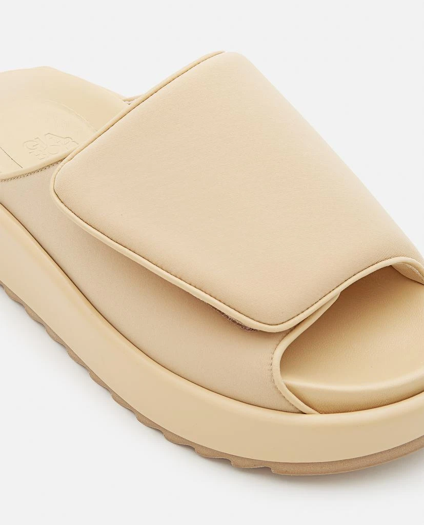 商品GIA BORGHINI|40MM CHUNKY LEATHER AND SCUBA SLIPPERS,价格¥3399,第4张图片详细描述