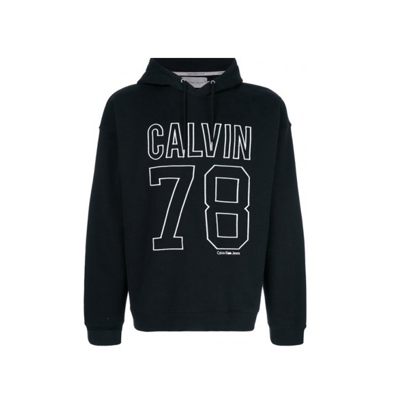 Calvin Klein 卡尔文 克莱恩 男士黑色印花棉质卫衣 J30J306874-099商品第1张图片规格展示
