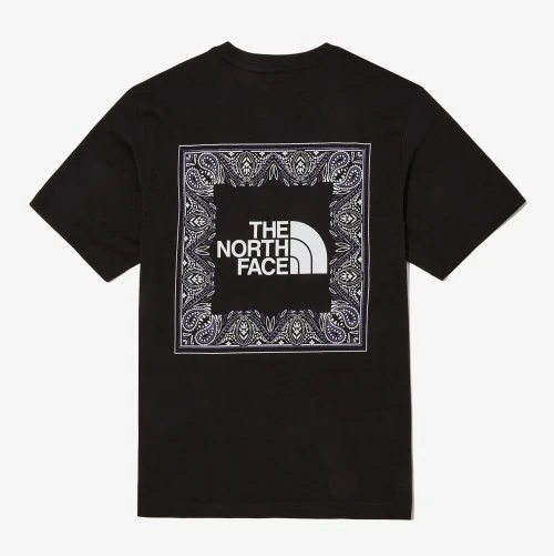 商品The North Face|【疫情期间国内发货|包邮包税】北面 2022 新款 腰果花 黑色 T恤 NT7UN48ABLK,价格¥263,第1张图片