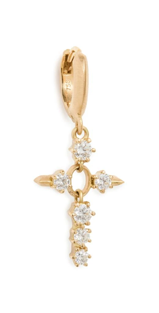 商品Jade Trau|Jade Trau Cross Huggie Drop Earring,价格¥22909,第1张图片