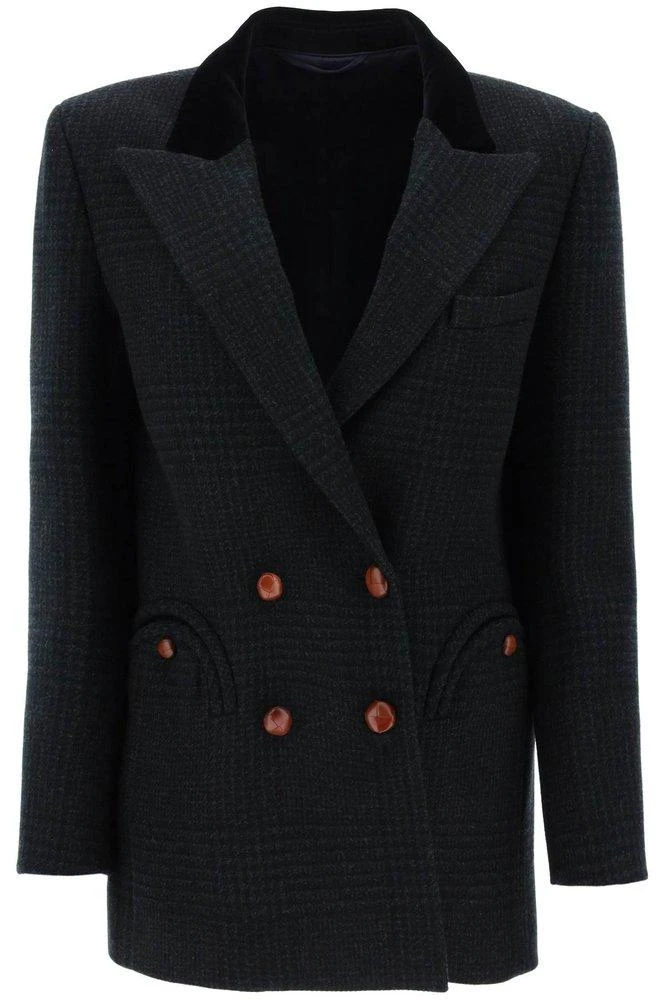 商品BLAZÉ MILANO|Blazé Milano Shinkai Houndstooth Button-Up Blazer,价格¥10556,第1张图片