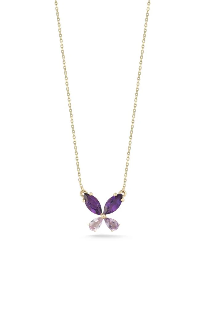 商品Ember Fine Jewelry|14K Gold Butterfly Pendant Necklace,价格¥4495,第1张图片