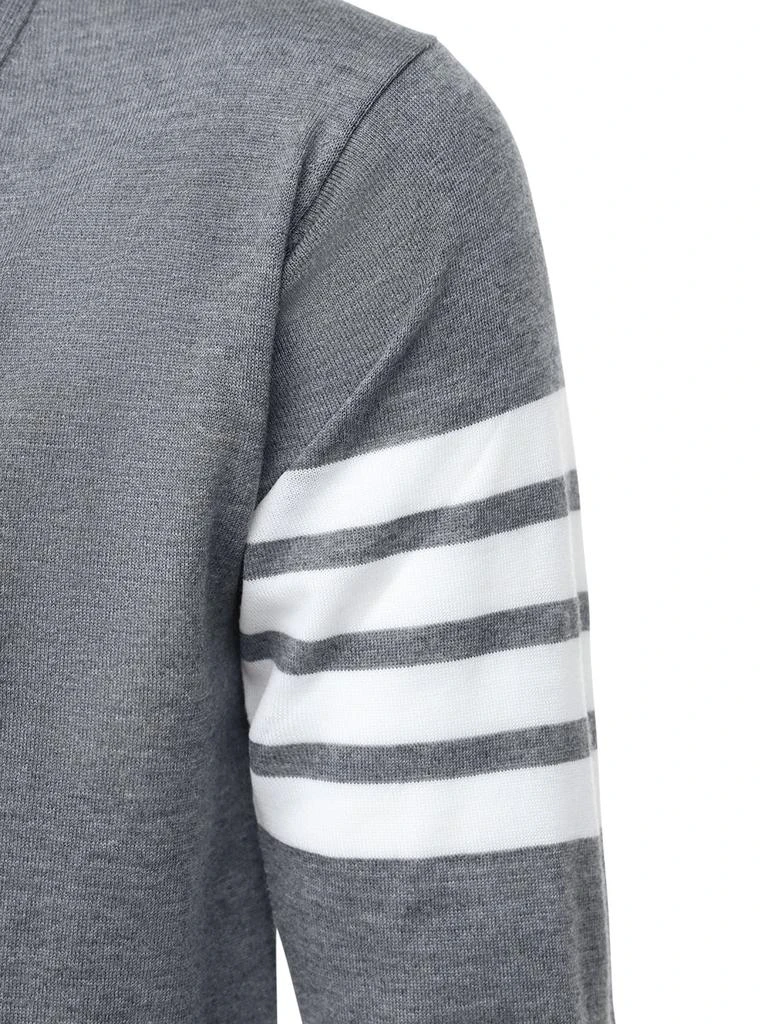商品Thom Browne|Intarsia Stripes Wool Cardigan,价格¥8377,第3张图片详细描述