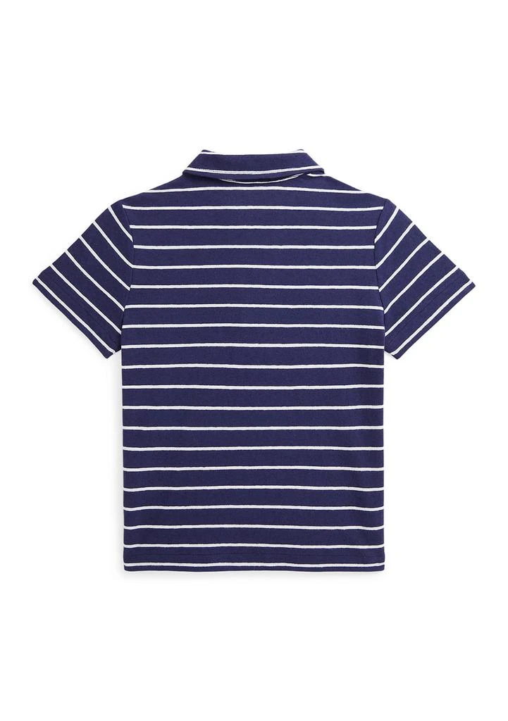 商品Ralph Lauren|Boys 2-7 Striped Cotton-Linen Polo Shirt,价格¥204,第2张图片详细描述