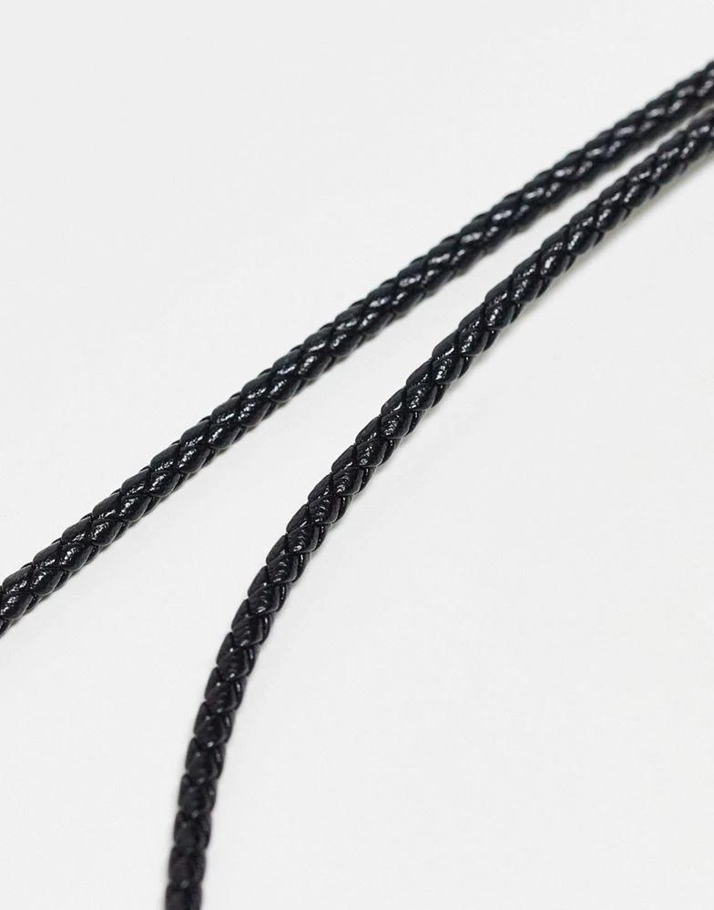 商品ASOS|ASOS DESIGN sunglasses chain in twisted black cord,价格¥113,第3张图片详细描述