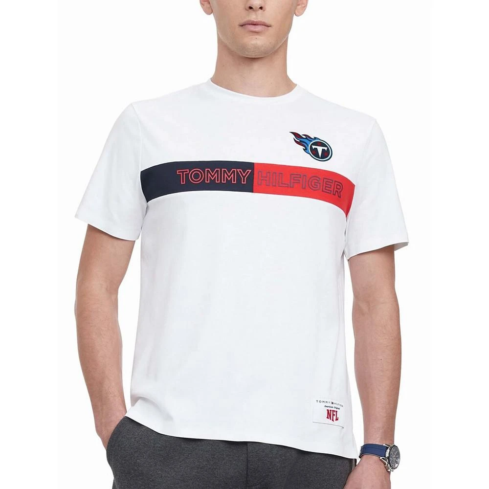 商品Tommy Hilfiger|Men's White Tennessee Titans Core T-shirt,价格¥377,第2张图片详细描述